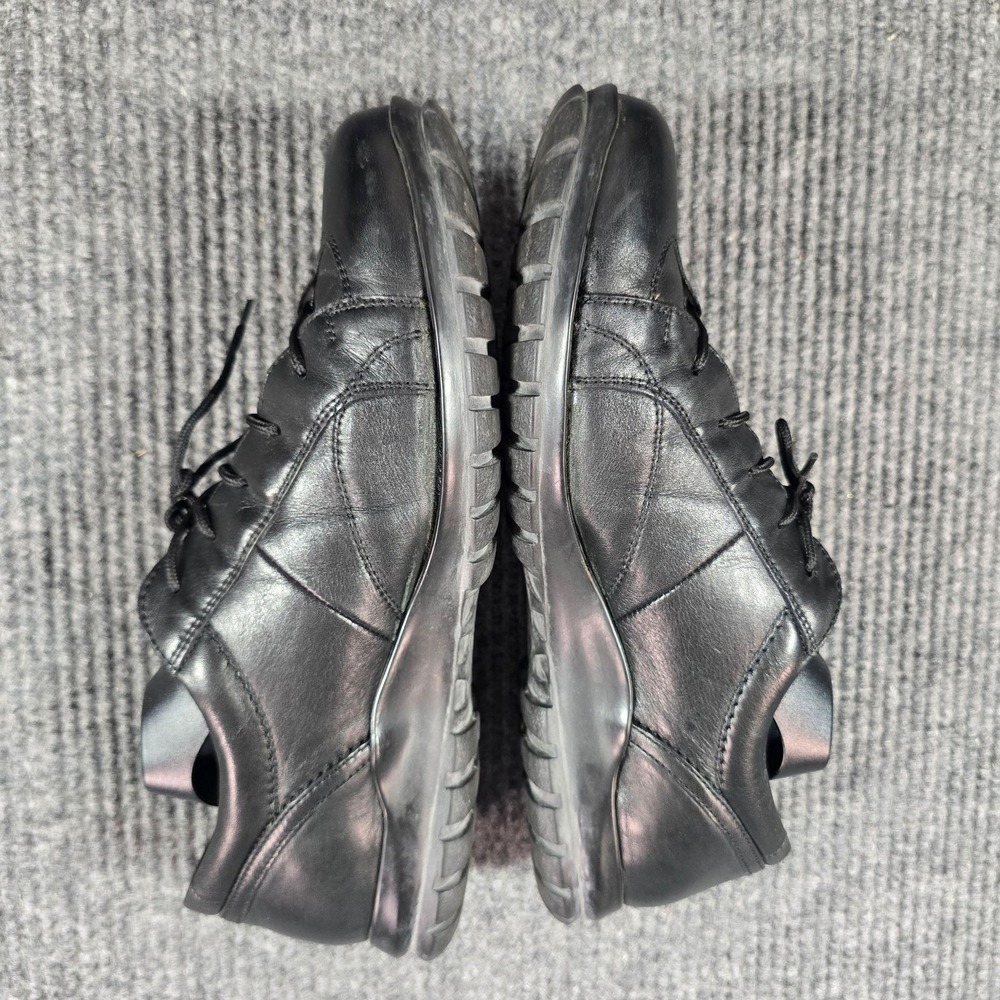 Coach Quincey Shoes Mens Size 10 Black Leather Comfort Casual Sneakers Italy - Picture 5 of 14